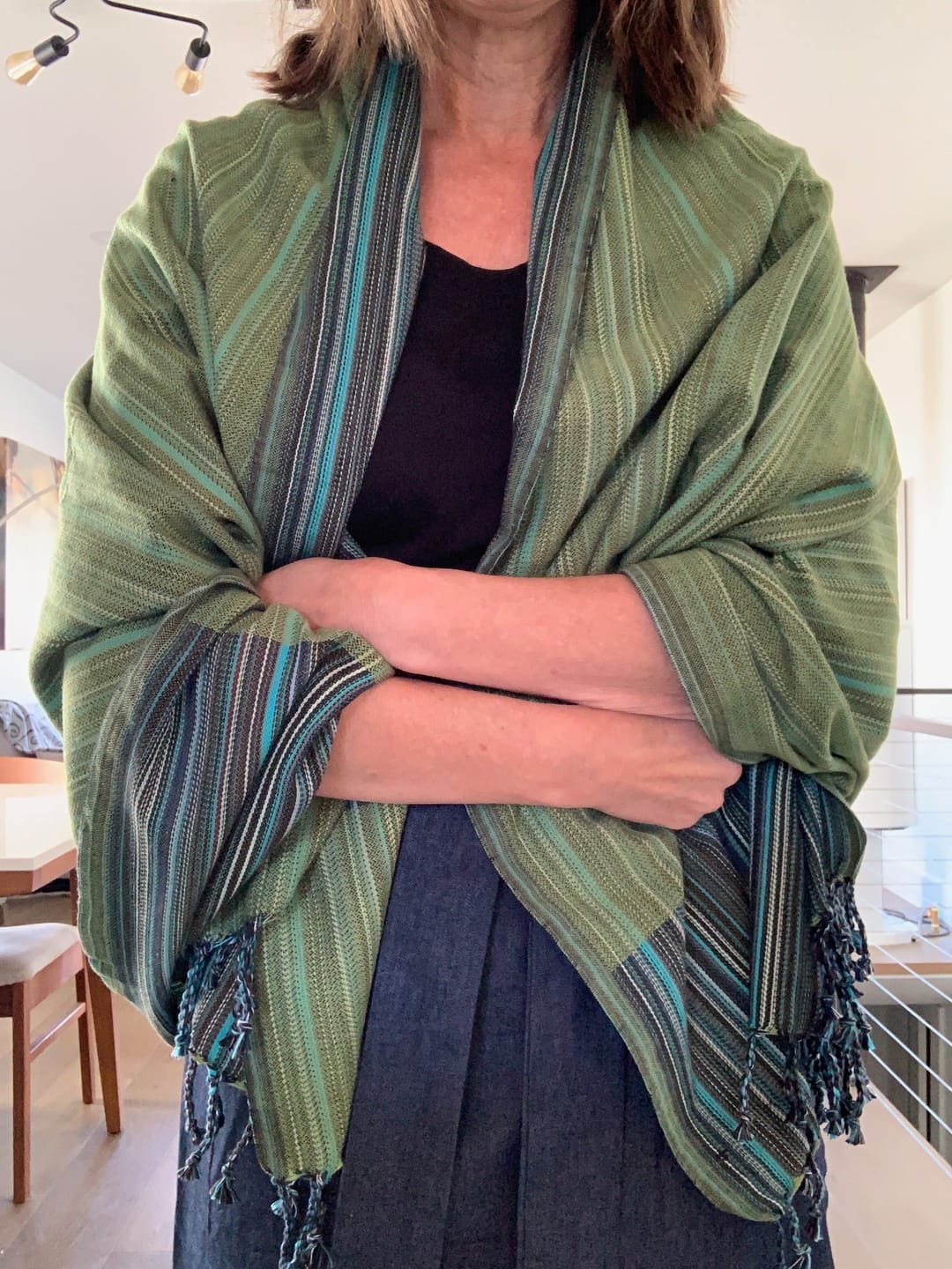 Customer photo review of NEW! Organic Cotton Turkish Towel Multi
