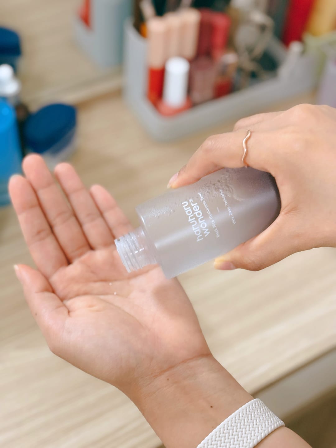 Customer photo review of BLACK RICE hyaluronic toner 150ml