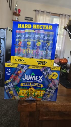Customer photo review of Jumex Hard Nectar Juice 12Pk Variety Pack Cans (2024 Release)