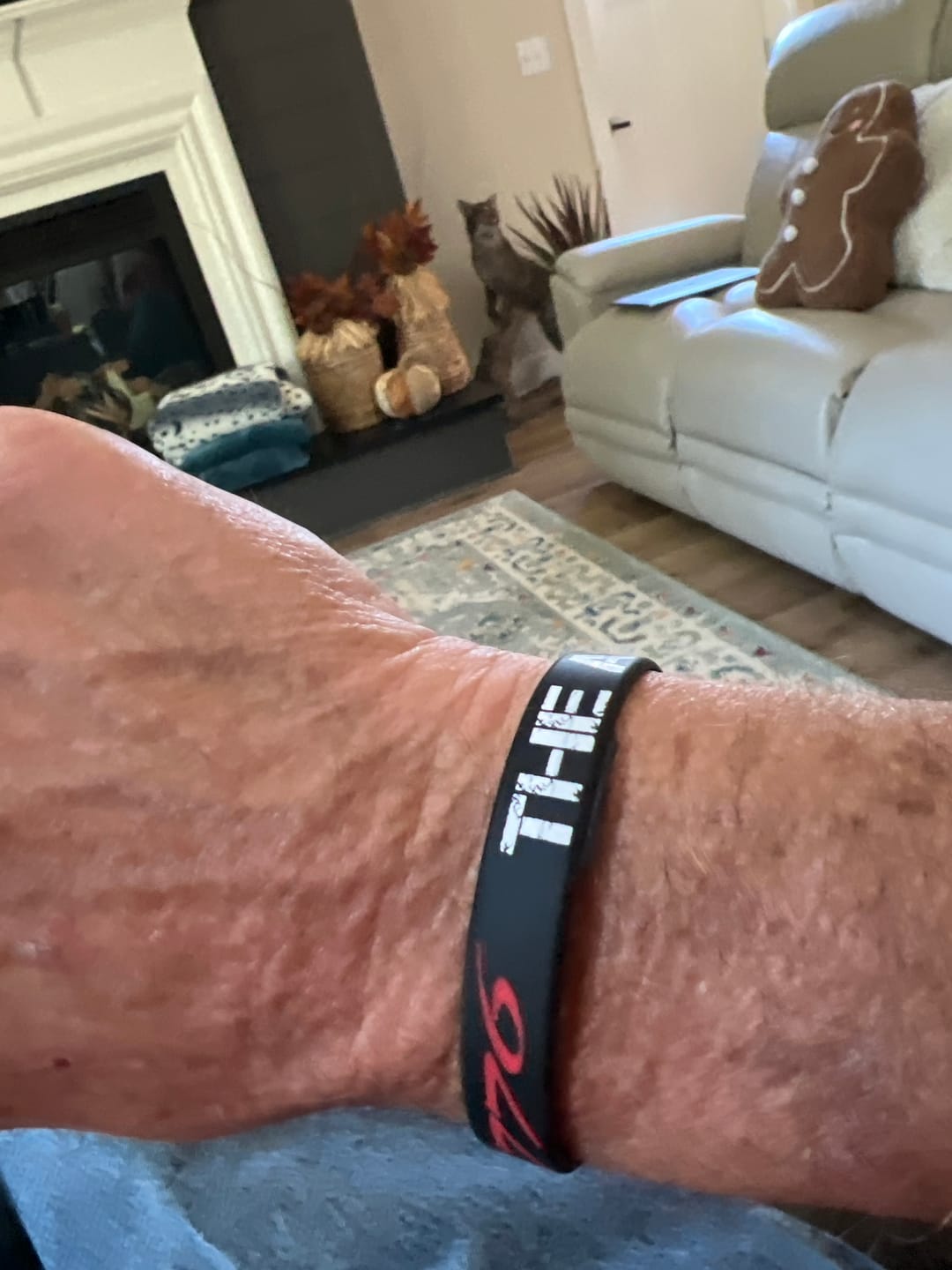 Customer photo review of The Answer to 1984 Wristband