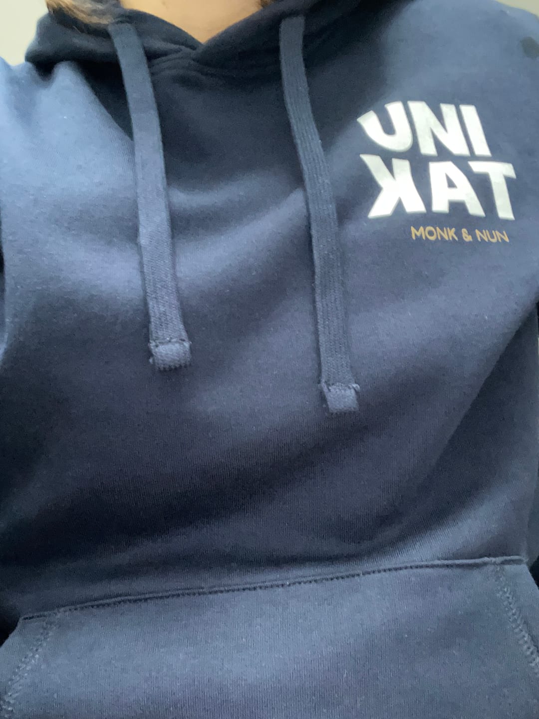 Customer photo review of Damen Hoodie regular fit "UNIKAT - NICHT AUSTAUSCHBAR". Vorne und hinten bedruckt!