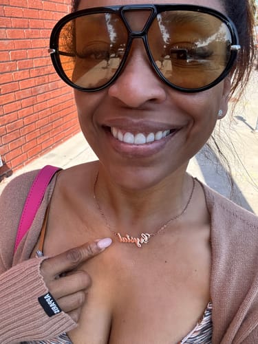Customer photo review of Personalized Name Necklace