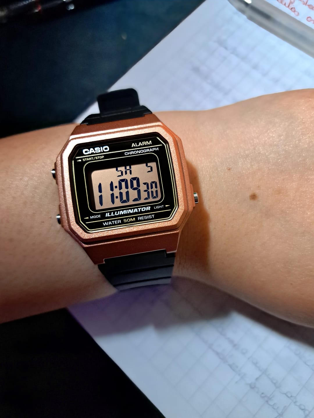 Customer photo review of Reloj Casio Vintage W-217HM-5AVDF Rosado