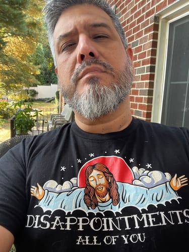 Customer photo review of Premium Disappointments All Of You Old School T-shirt