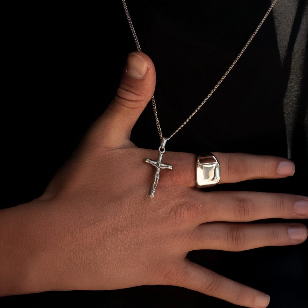 Customer photo review of Crucifix (Silver)