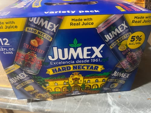Customer photo review of Jumex Hard Nectar Juice 12Pk Variety Pack Cans (2024 Release)