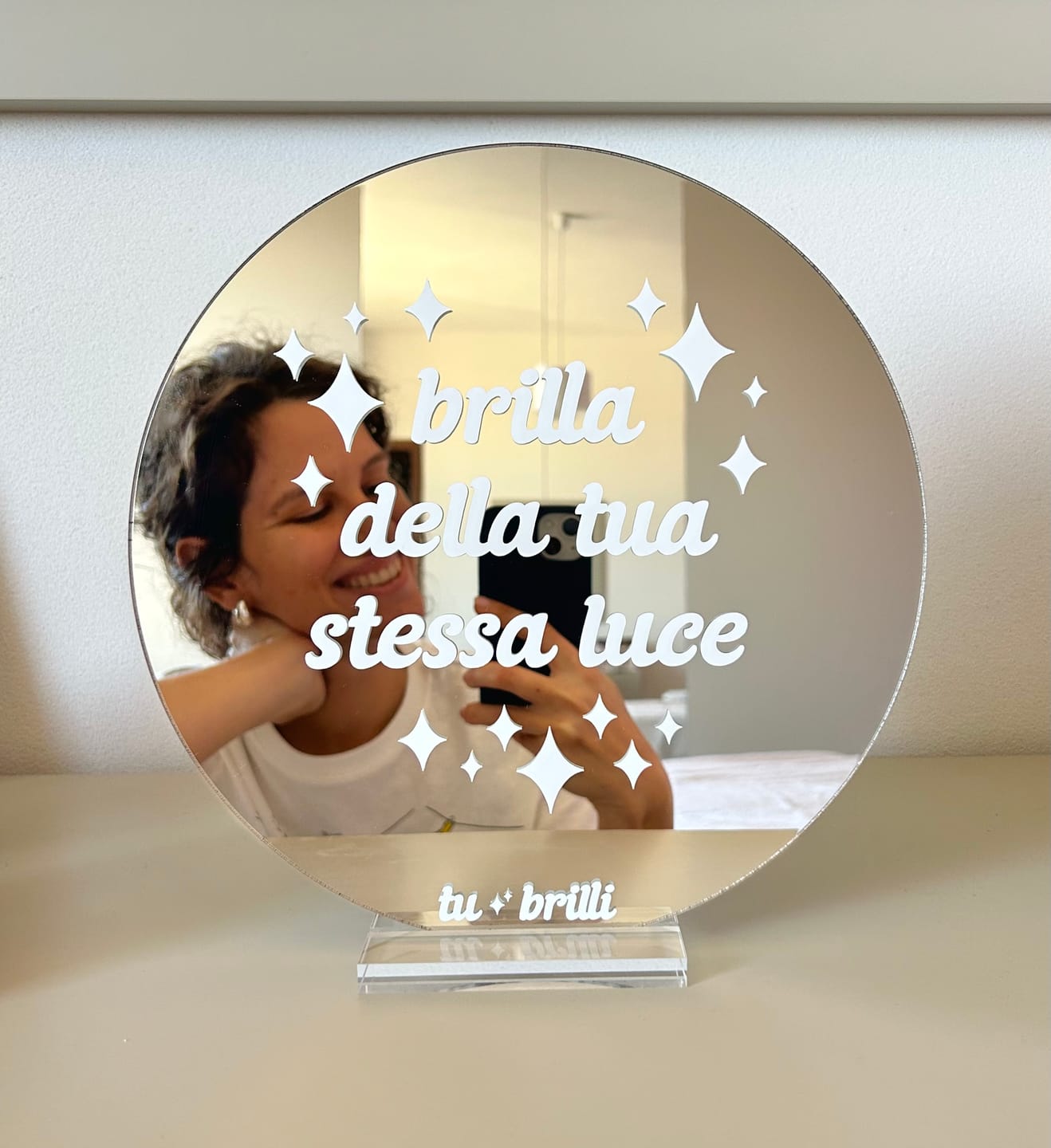 Customer photo review of BRILLA DELLA TUA STESSA LUCE | Sparkle Mirror