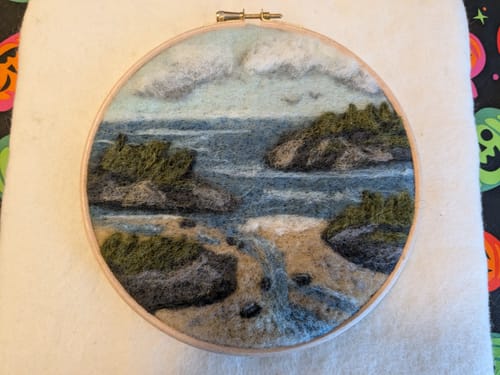 Customer photo review of Coastal Waters Needle Felting Kit
