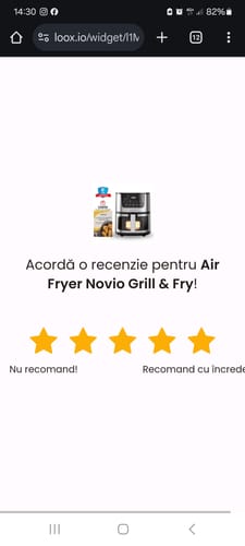 Customer photo review of Air Fryer Novio Grill & Fry