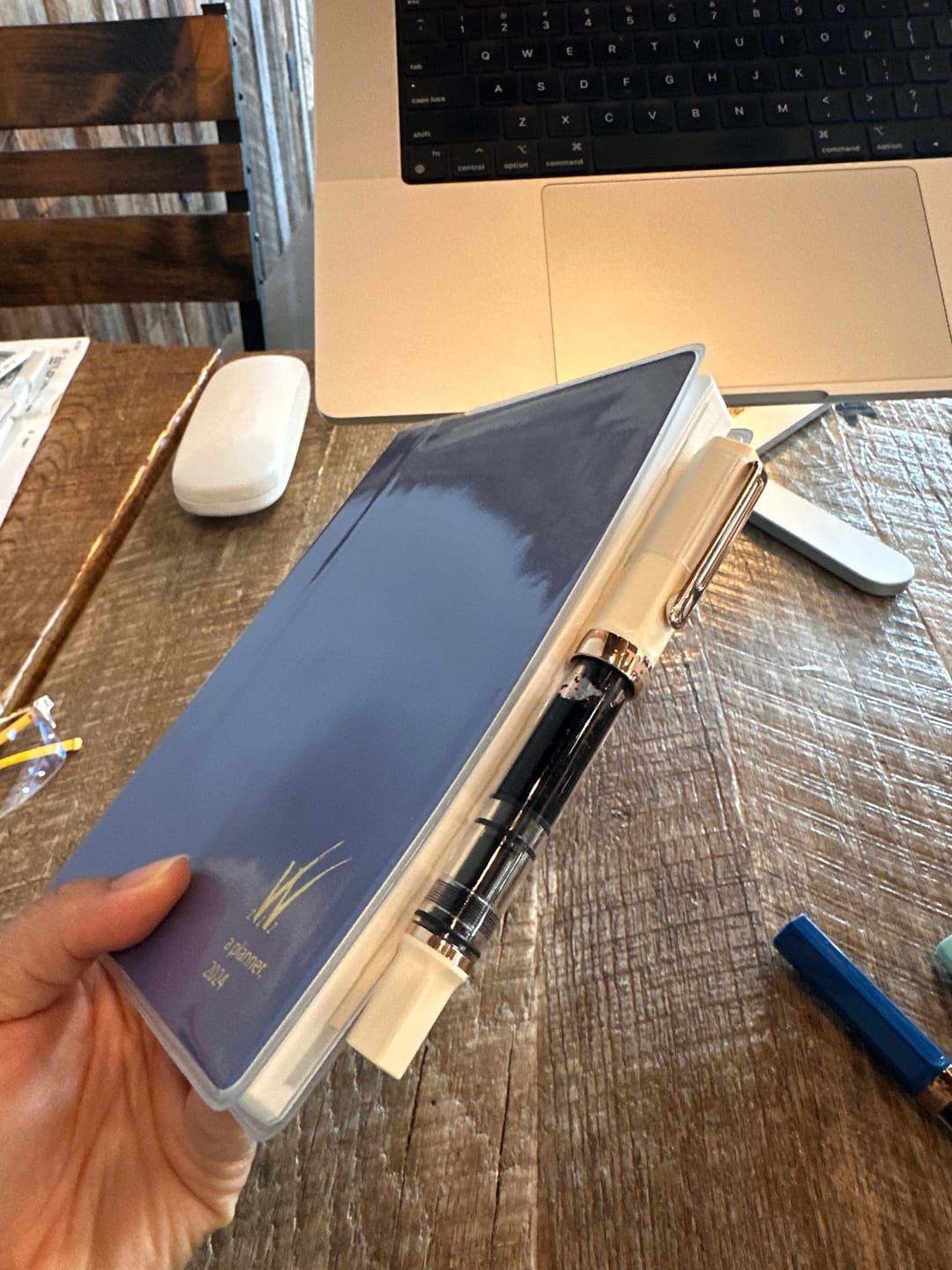 Customer photo review of Vinyl Clear Cover | Weekly Planner | Core | 288