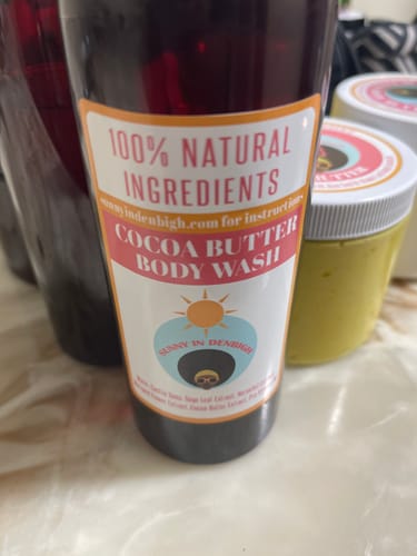 Customer photo review of Cocoa Butter Body Wash
