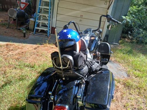 Verified rider photo review of Daytona D.O.T Cruiser w/2nd Amendment Seal