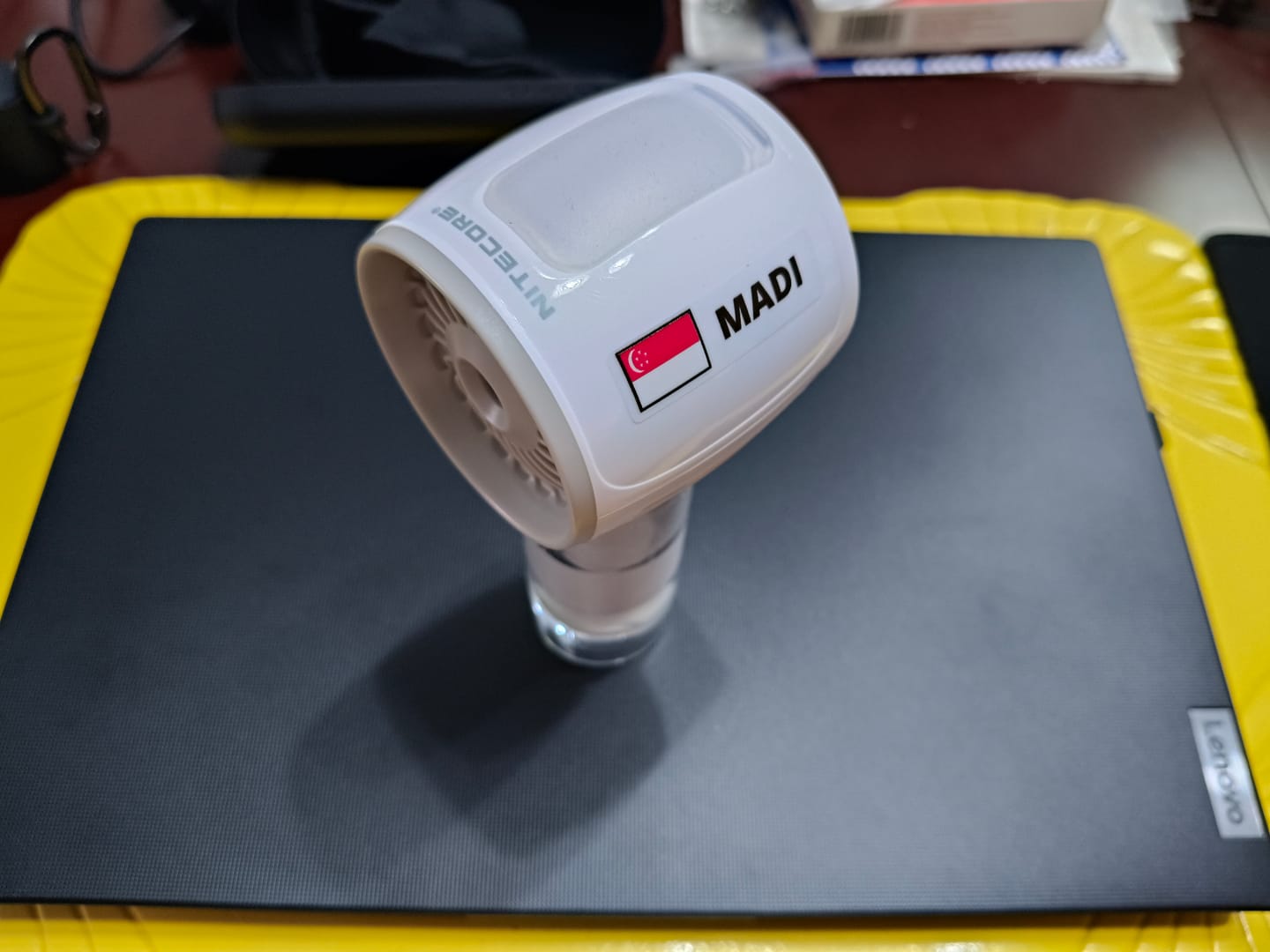 Customer photo review of izzCool 10 Pro - Handheld Air Conditioner Fan (4,000mAh - WHITE)