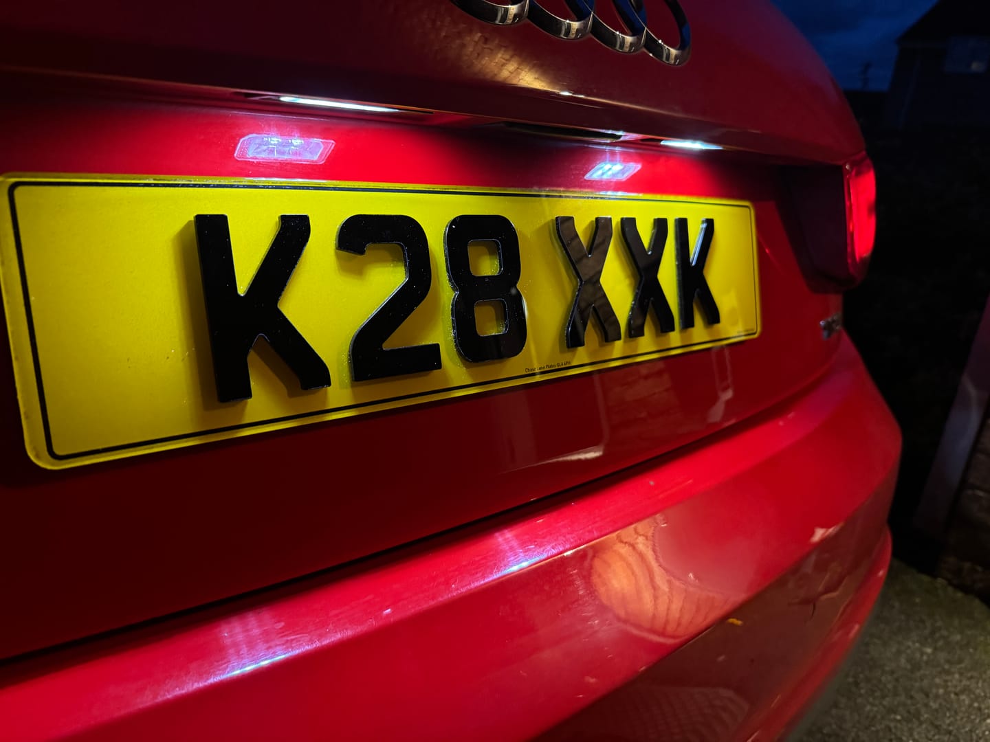 Customer photo review of 4D Number Plate - 520x111mm