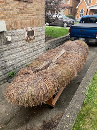 Customer photo review of Hunting Blind Raffia Grass (Pack)