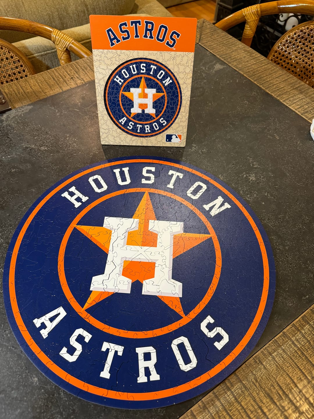 Customer photo review of Houston Astros™ - Wooden Puzzle