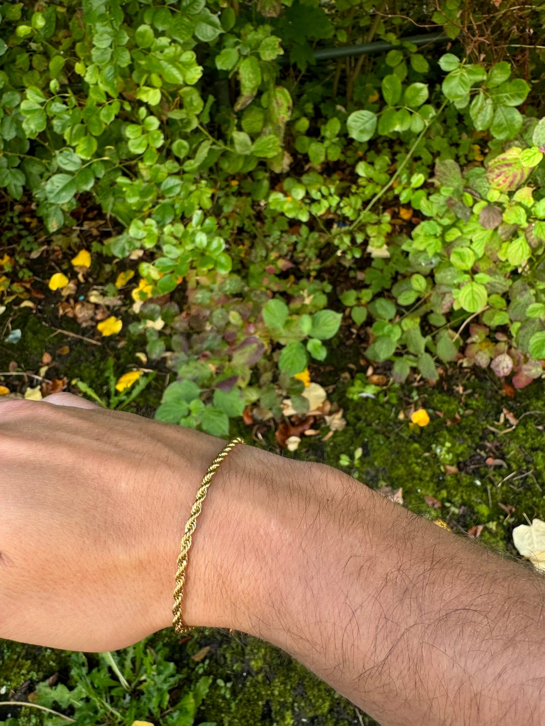 Customer photo review of Rope Bracelet (Gold) 3MM