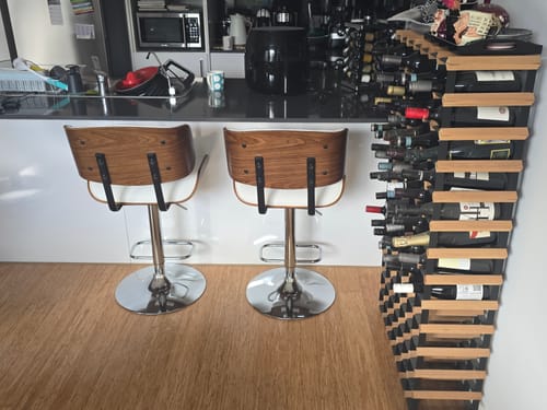 Customer photo review of Pixie Kitchen Bar Stool White