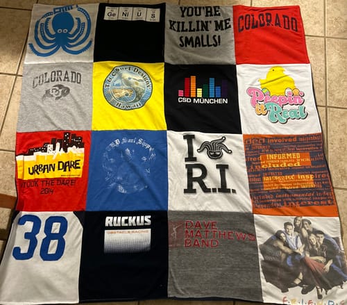 Customer photo review of Project Repat T-Shirt Quilt