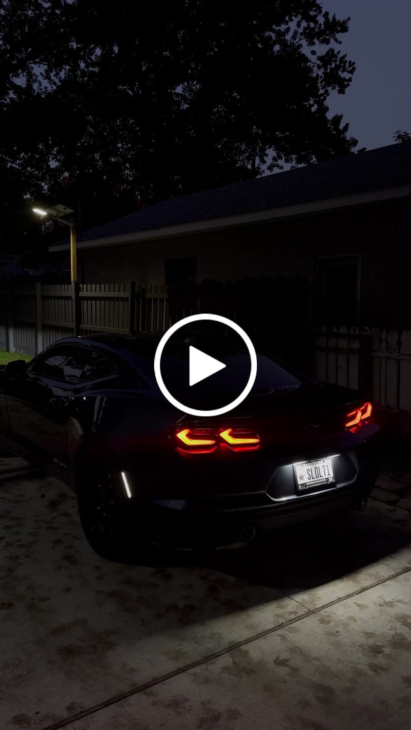 Customer video review of 2019-2025 CHEVY CAMARO UMBRA LED TAILLIGHTS GLOSS BLACK/SMOKE LENS