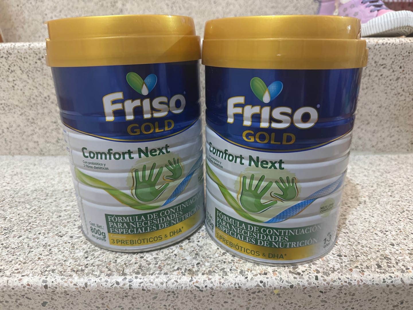Customer photo review of Friso Gold Comfort Next (1 A 3 Años) Lata Pack 1.6 Kg
