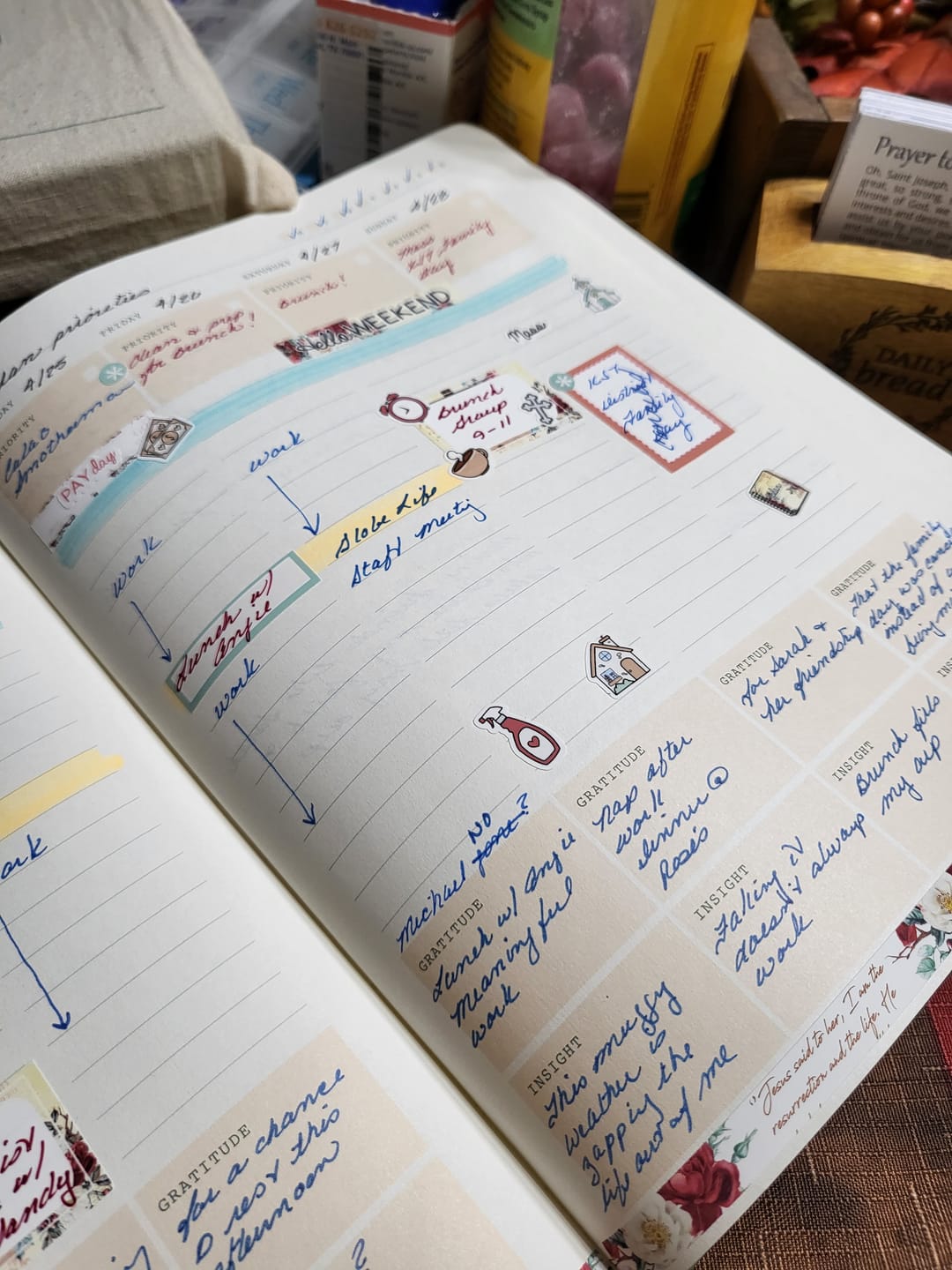 Customer photo review of Monk Manual™ Weekly Planner