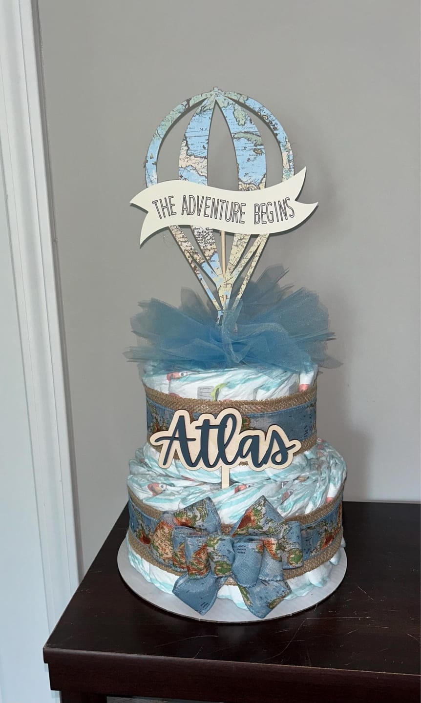 Customer photo review of Name Cake Topper