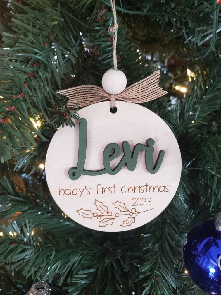 Customer photo review of Baby's First Christmas Ornament 2025