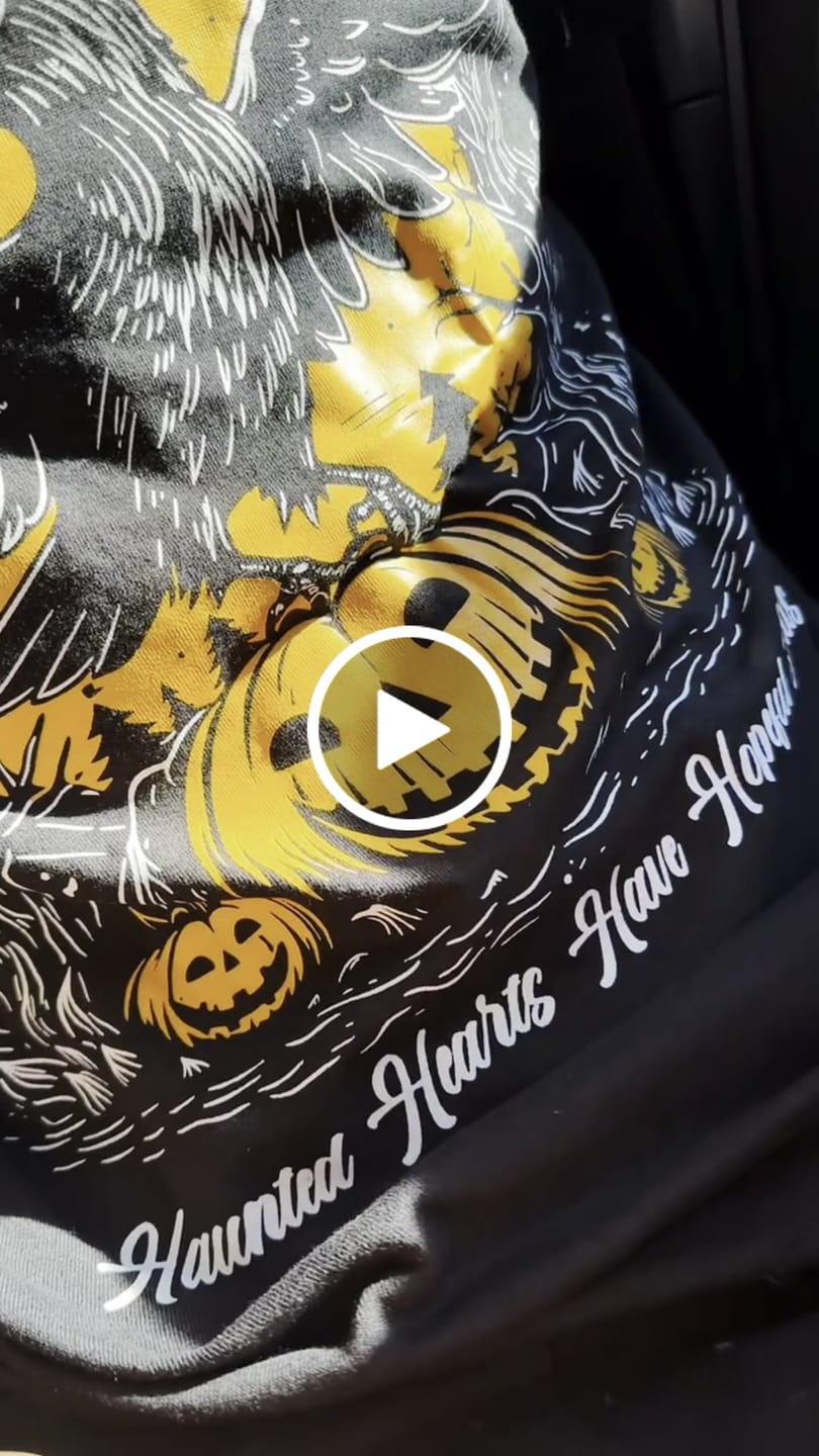 Customer video review of Haunted Tshirt