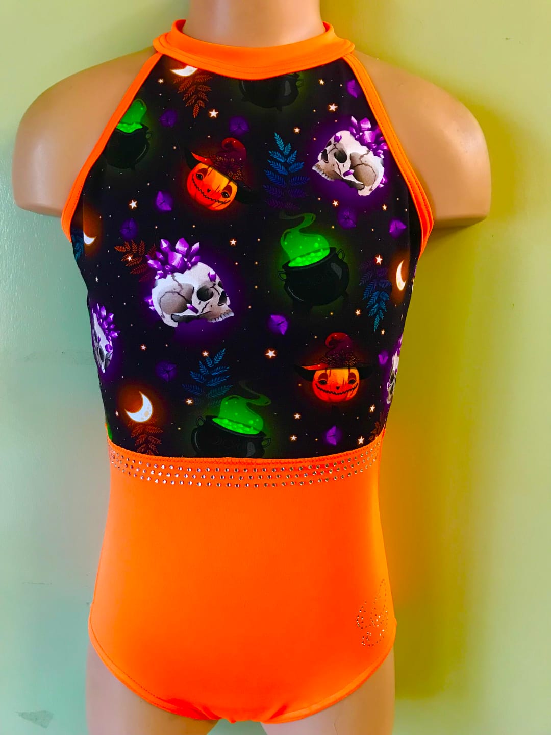 Customer photo review of Glowing Halloween Prints French Terry Fabric