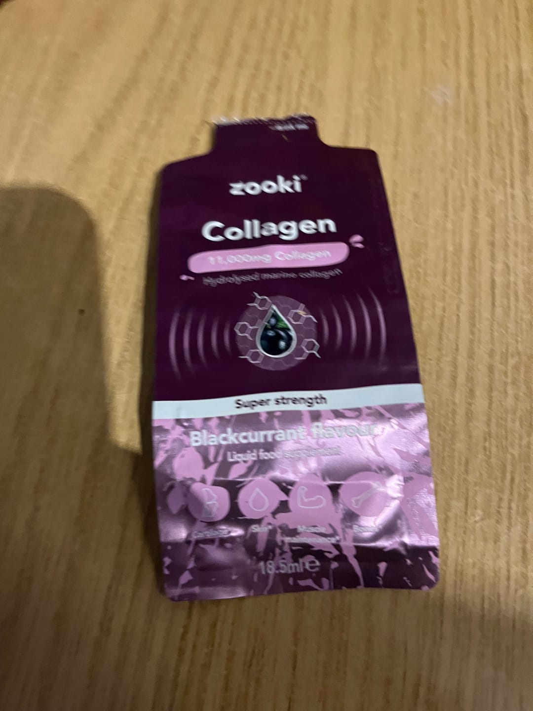 Customer photo review of Zooki Collagen Super Strength Blackcurrant