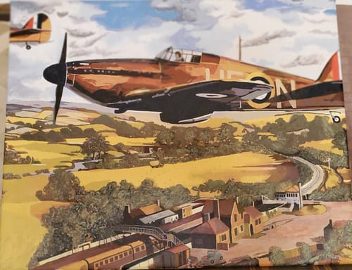 Customer photo review of Paint By NumbersKit Aircraft Vintage