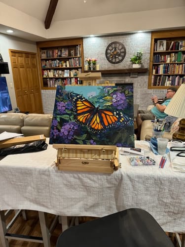 Customer photo review of Monarch Butterfly Painting - Paint by Numbers