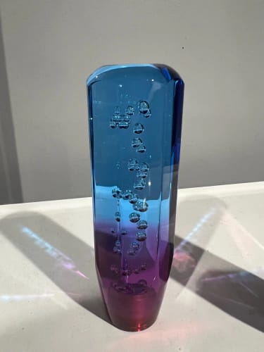 Customer photo review of JDM Blue Purple Bubble Gear Knob