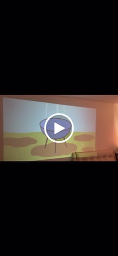 Customer video review of MovieHub™ Deluxe 4K HD Gaming Projector + FREE Projector Screen