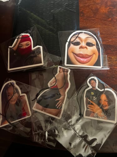 Customer photo review of Custom Car Air Freshener