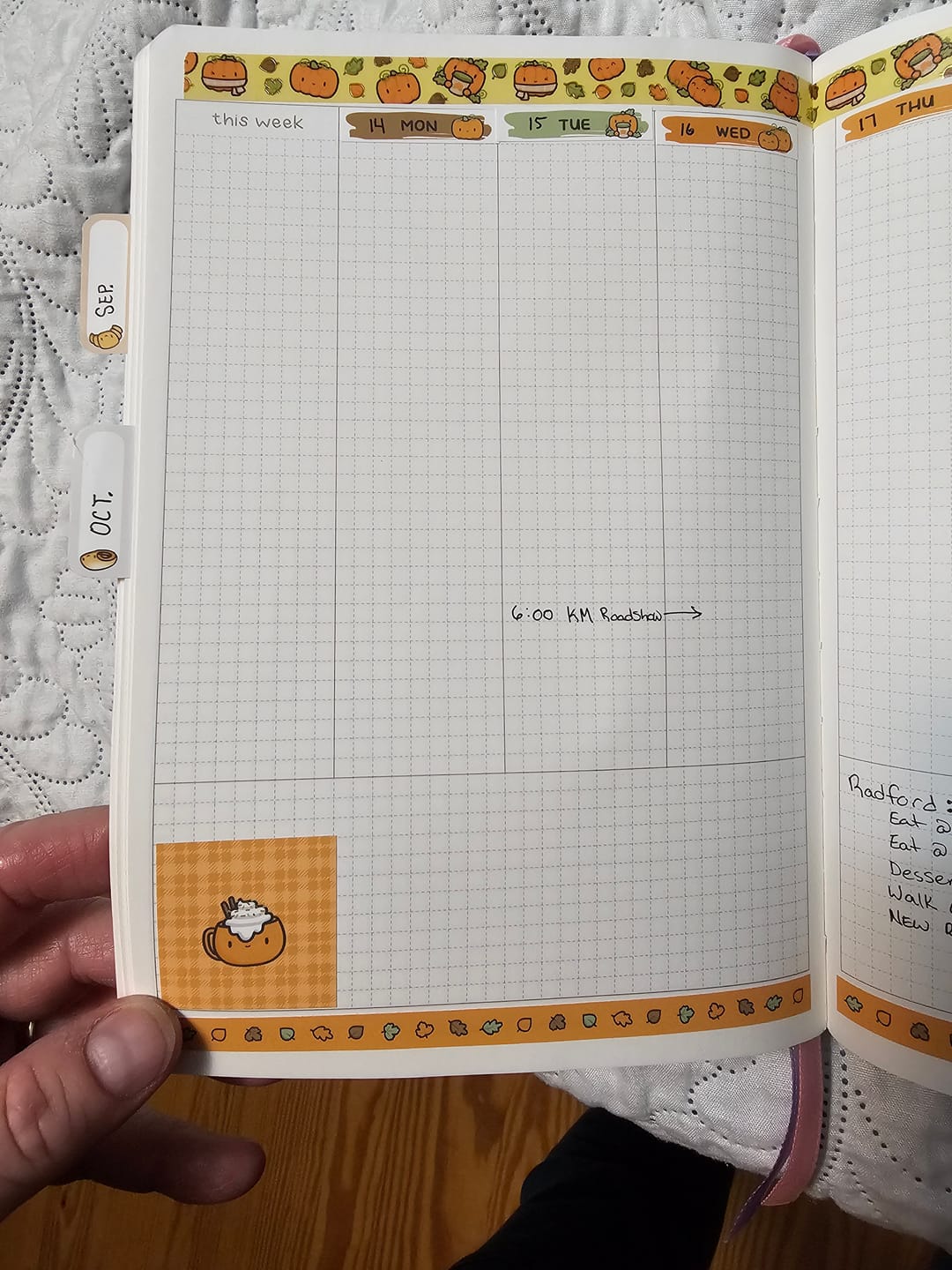 Customer photo review of Pumpkin Spice Theme Hobonichi Cousin Monthly Kit (Set of 2)