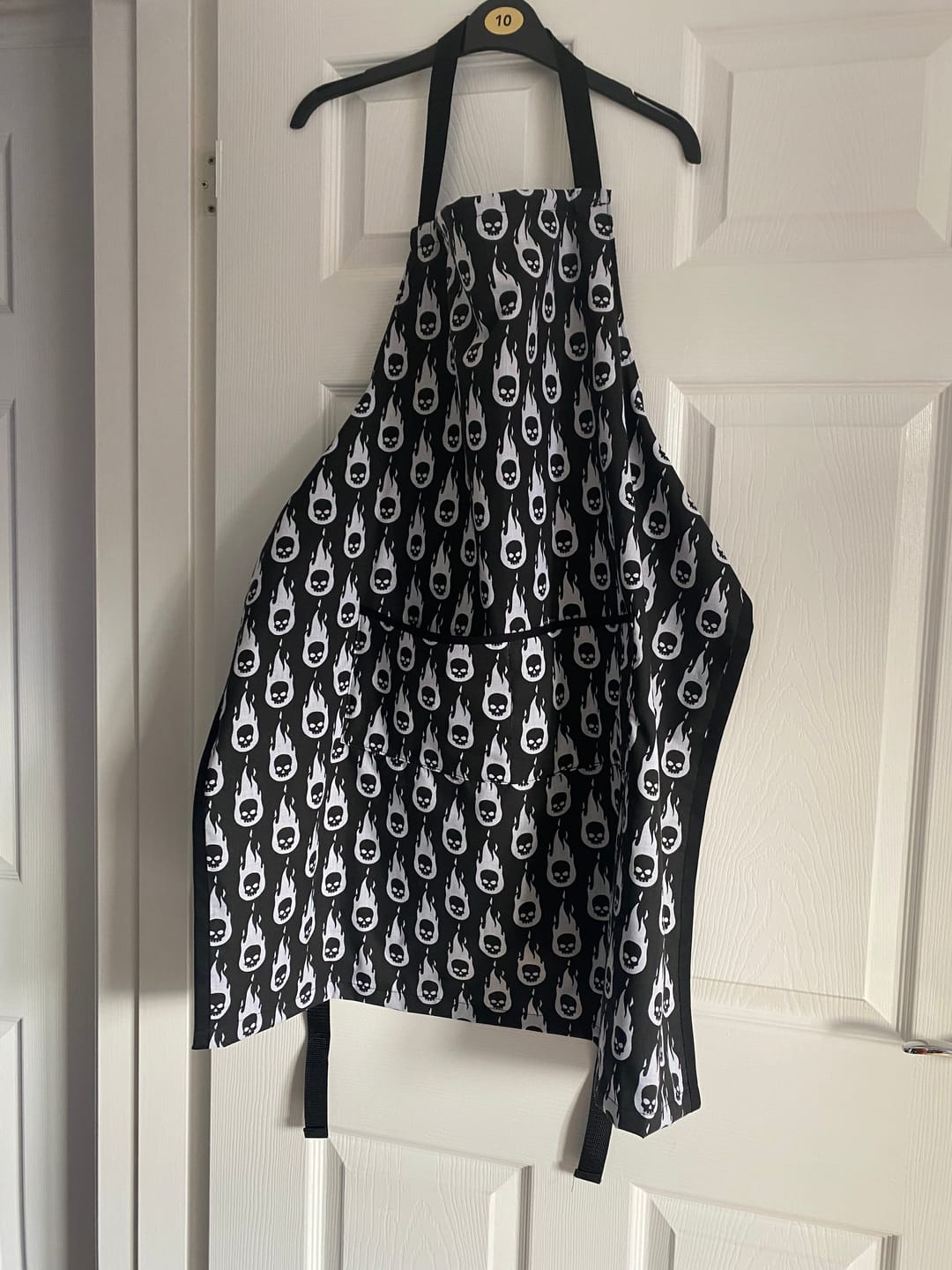 Customer photo review of Flaming Skulls Polycotton Fabric