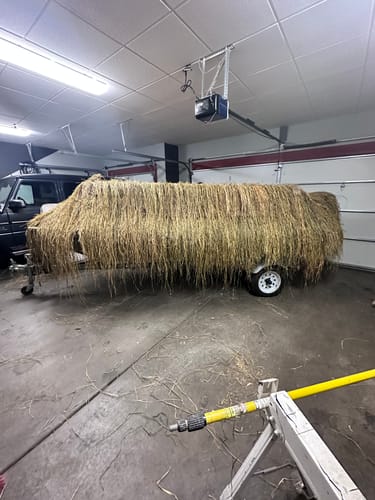 Customer photo review of Hunting Blind Raffia Grass (Pack)