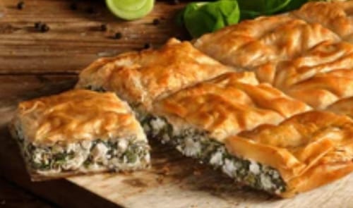 Customer photo review of Choriatiki Spanakopita with Feta PDO Epiros - 800g