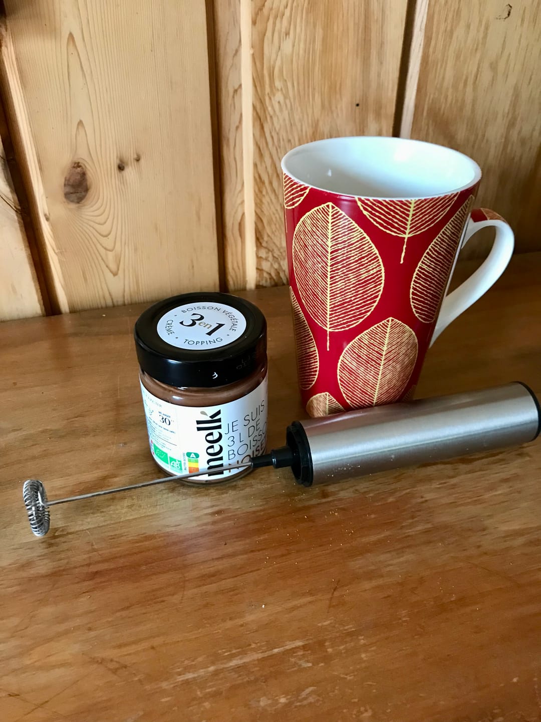 Customer photo review of Le Coffret Mousseur 1 pot Amande + 1 pot Noisette