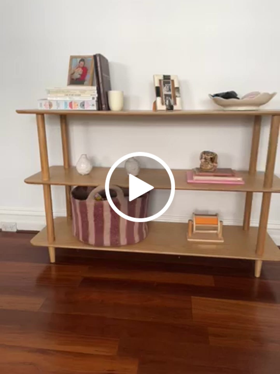 Customer video review of Toy Basket in Red Stripe - Small