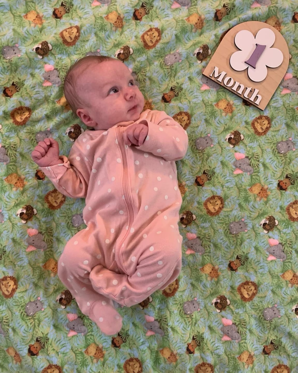 Customer photo review of Monthly Milestone - Boho Flower