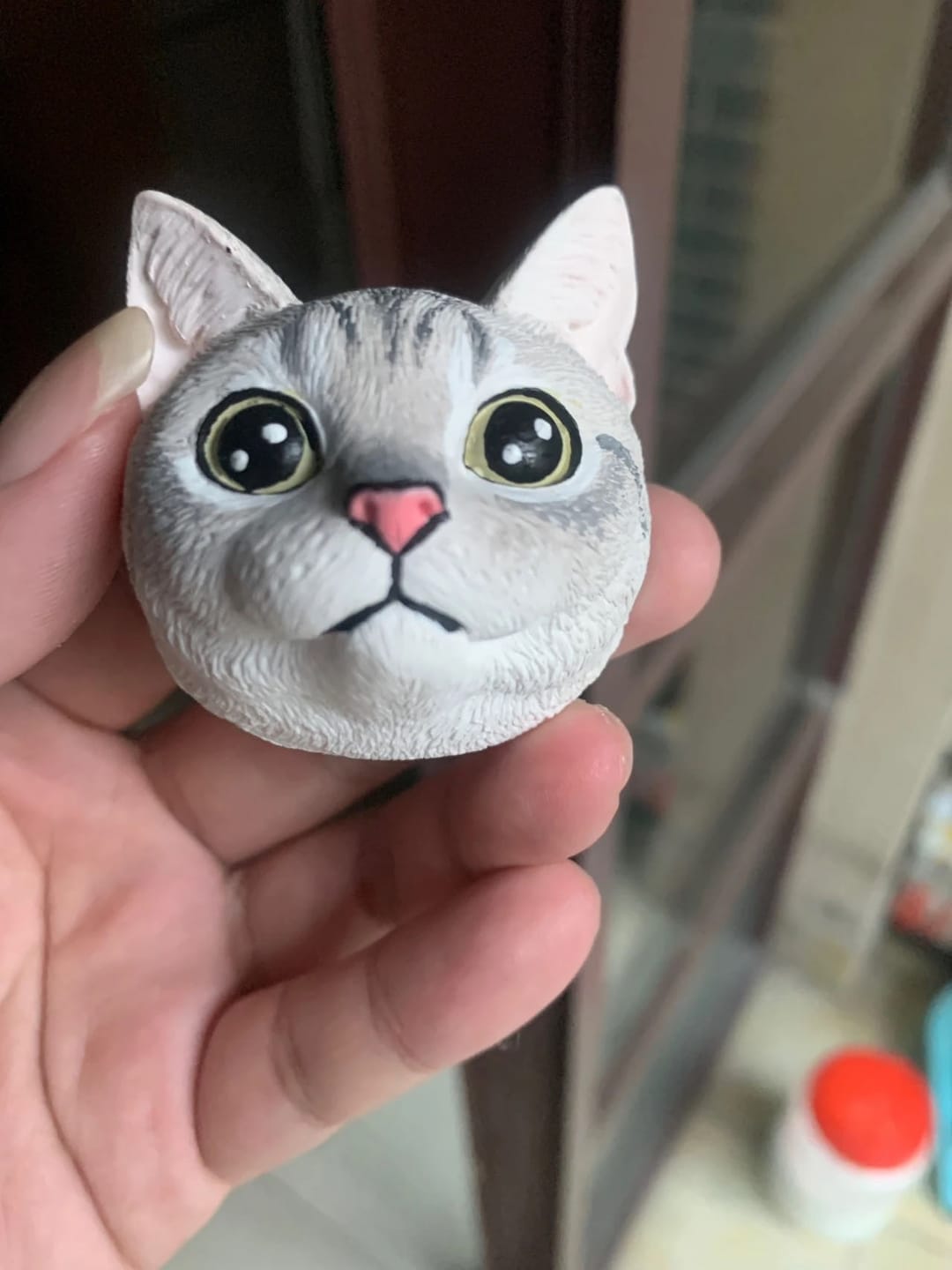 Customer photo review of Personalized Custom Pet Keychain/Magnet