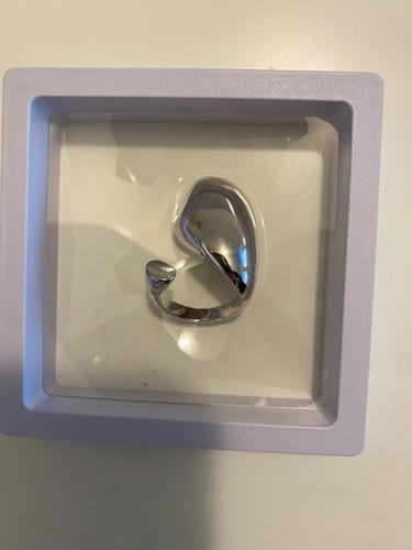 Customer photo review of FluxDrop Chunky Open Ring