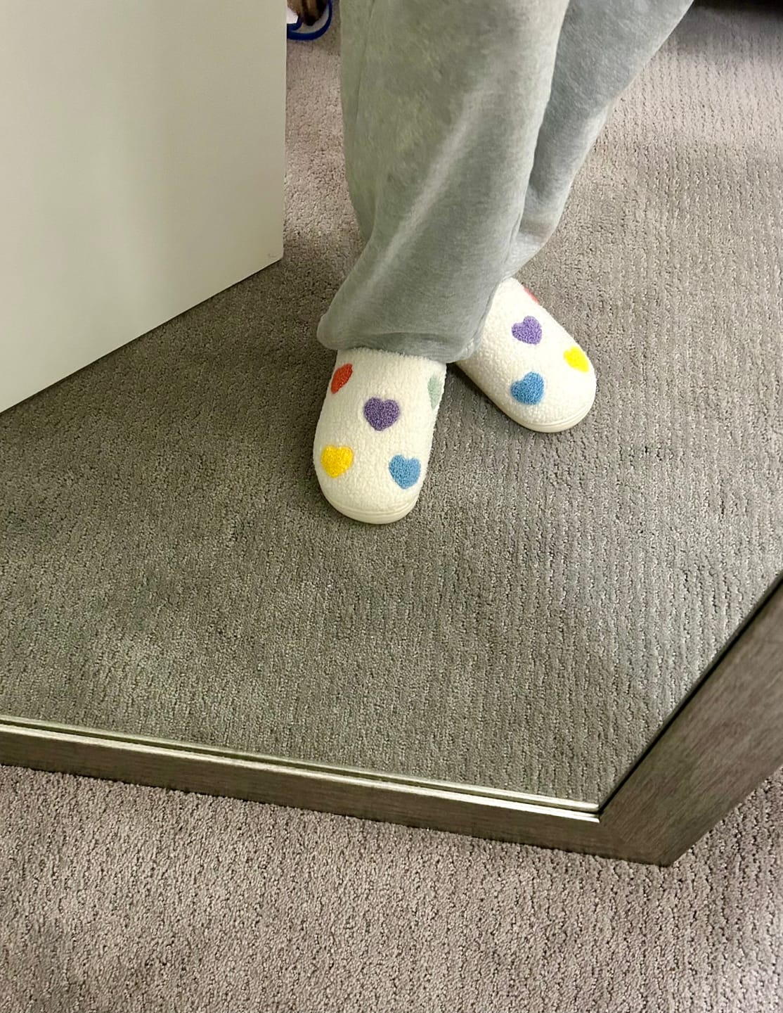 Customer photo review of Zia Colorful Heart Slippers