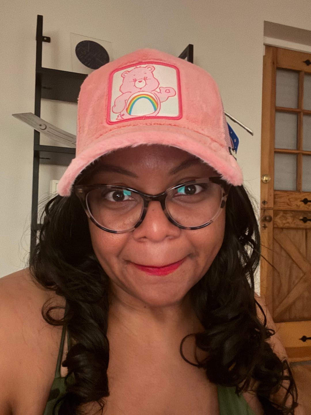Customer photo review of OVERLORD X Care bears:  Cheer Bear Trucker Cap