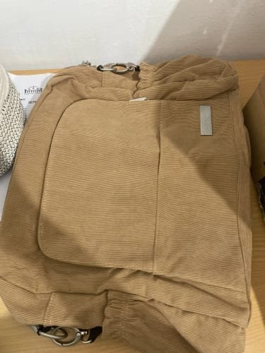 Customer photo review of Corduroy Diaper Stroller Bag