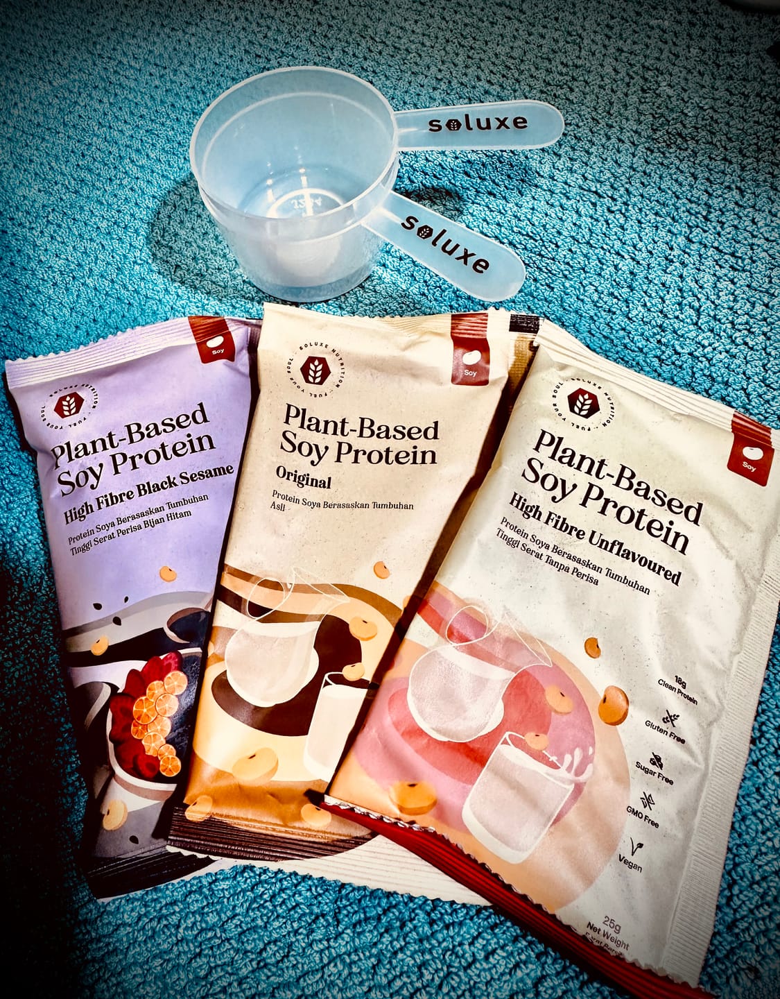 Customer photo review of Soy Protein Isolate - Dark Chocolate