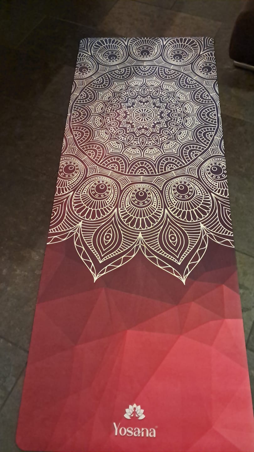 Customer photo review of Yogamatte "Indian Sunrise" inkl. Tragegurt